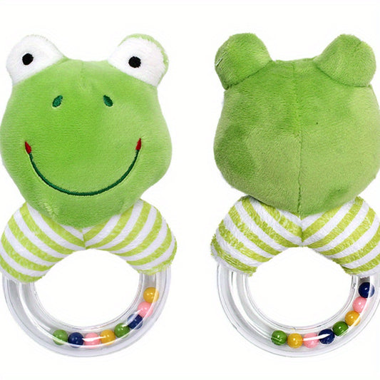 Animal Plush Handheld Tambourine Rattle And Bed Bell