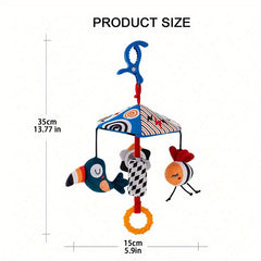 Plush Umbrella Wind Chime Bed Bell Stroller Pendant Comfort Toy