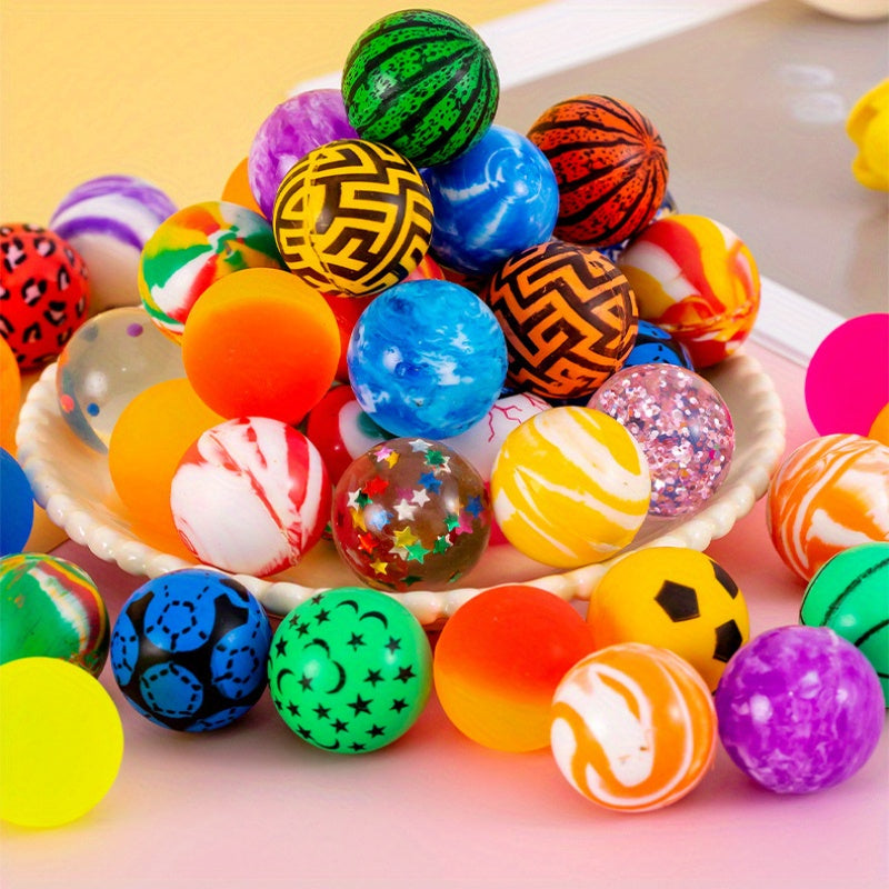 20pcs Mini Bouncy Ball Toys - Party Favors Assorted Colors