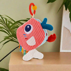 Interactive Youngsters Fabric Book with Animal Tails Sound & Texture Puzzle Toy