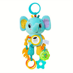 Plush Animal Car Seat Toy with Wind Chime