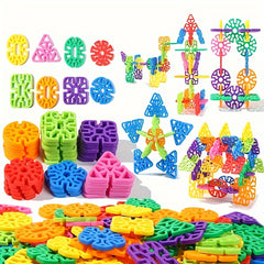 Snowflake Building Blocks DIY Puzzle Educational Toy for Kids