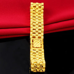 24K Plated Men's Bracelet Classic Tank Men's Bracelet Watch Chain