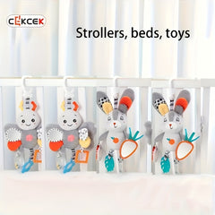 MAYAPHILOS Plush Sensory Stroller Toy for Babies