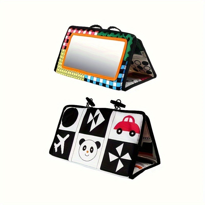 Foldable Polyester Mirror Toy Orange Mixed Red Car Back Seat Decor