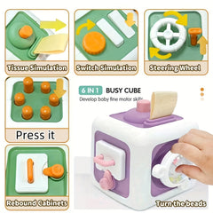 Busy Cube Toy for Youngsters Fine Motor Skills Development
