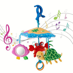 Plush Umbrella Wind Chime Bed Bell Stroller Pendant Comfort Toy