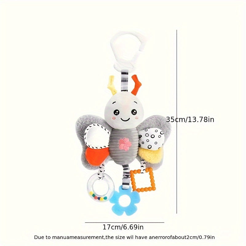 MAYAPHILOS Plush Sensory Stroller Toy for Babies