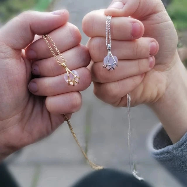 Diamond Castle Necklace, Silver Plated, Friendship Necklace