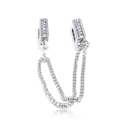 Reflexions Safety Chain Clip Stopper Beads for Charm Bracelet