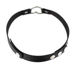 Leather Snap Choker Collar Extender - Necklace Extension Buckles