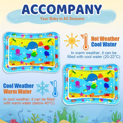 Whale Pat Pad Tummy Time Water Mat - Halloween Christmas Gift