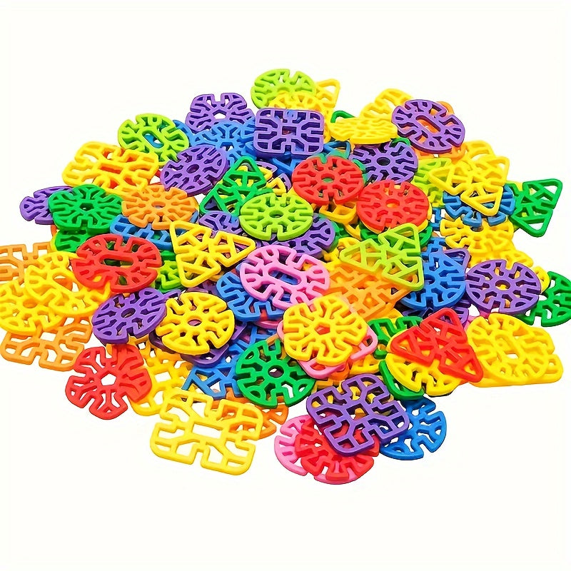 Snowflake Building Blocks DIY Puzzle Educational Toy for Kids