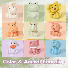 9pcs Animals Bath Toys Mold Bathtub Float Toy