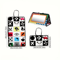 Foldable Polyester Mirror Toy Orange Mixed Red Car Back Seat Decor