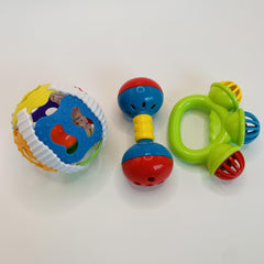 3Pcs Baby Rattle Toys Educational Hand Held Ball Sound Toy Set