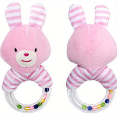 Animal Plush Handheld Tambourine Rattle And Bed Bell