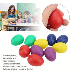 Colorful Plastic Sand Egg Shaker Musical Toy for Youngsters Random Selection