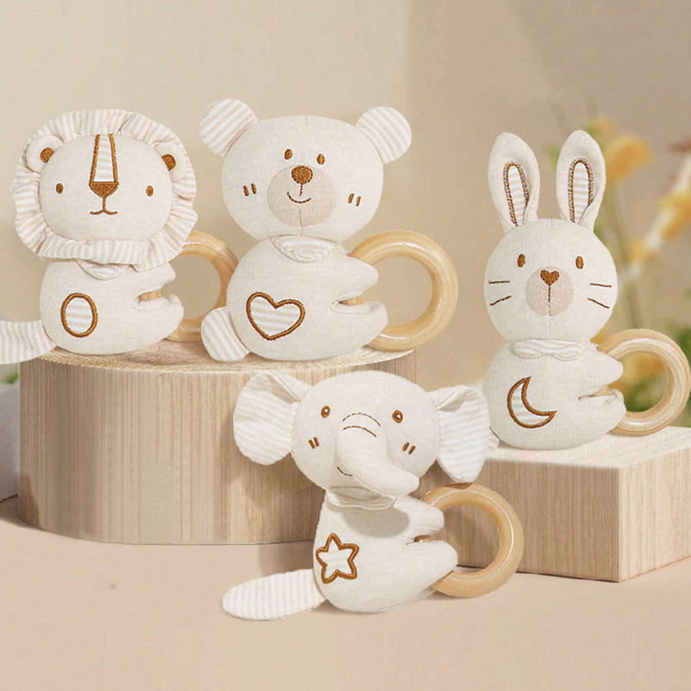 Forest Animal Hand Rattle Toy for Babies