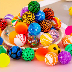 20pcs Mini Bouncy Ball Toys - Party Favors Assorted Colors