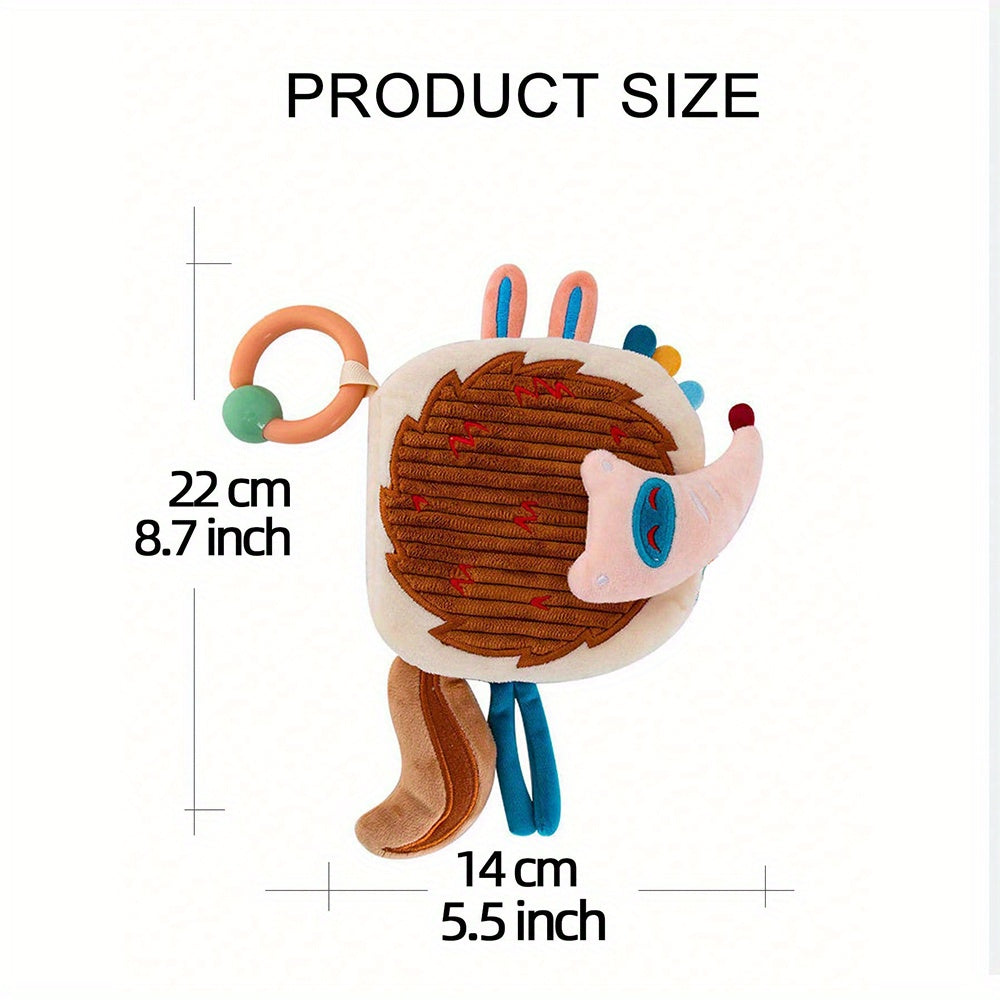 Interactive Youngsters Fabric Book with Animal Tails Sound & Texture Puzzle Toy