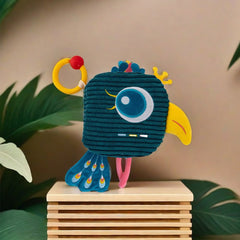 Interactive Youngsters Fabric Book with Animal Tails Sound & Texture Puzzle Toy