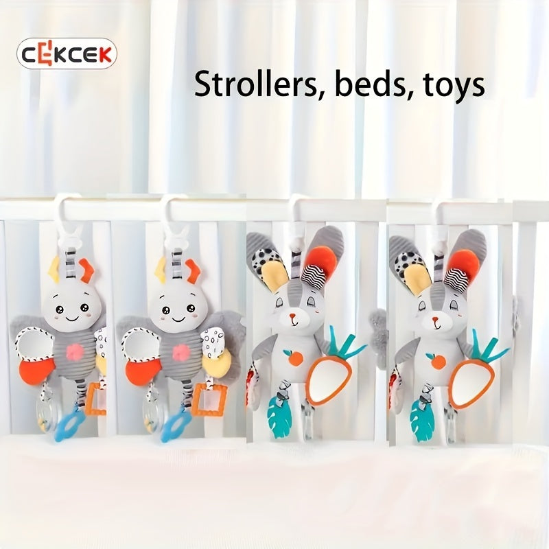 MAYAPHILOS Plush Sensory Stroller Toy for Babies