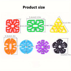 Snowflake Building Blocks DIY Puzzle Educational Toy for Kids