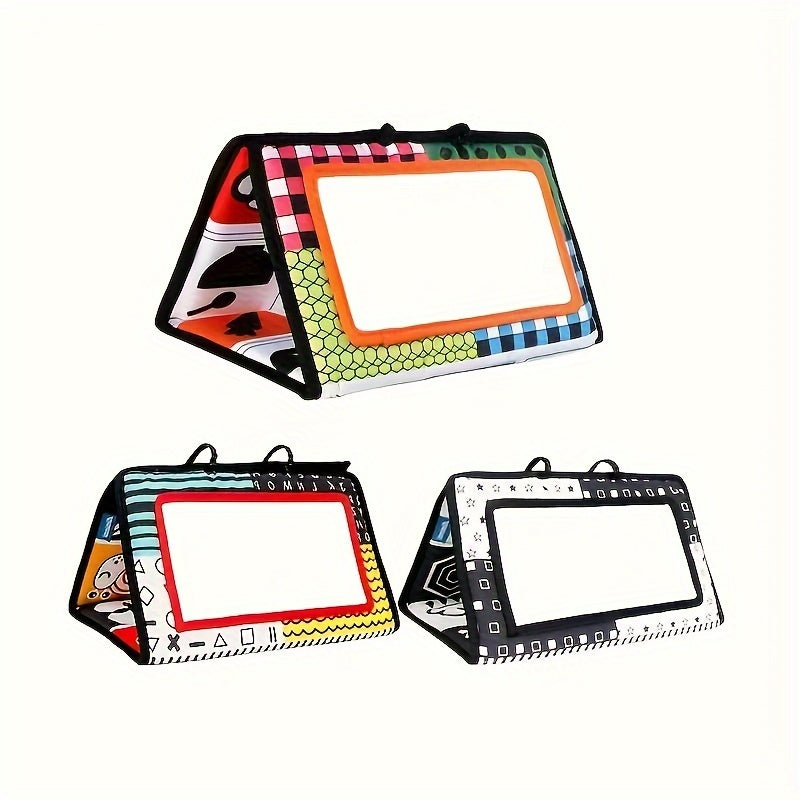 Foldable Polyester Mirror Toy Orange Mixed Red Car Back Seat Decor