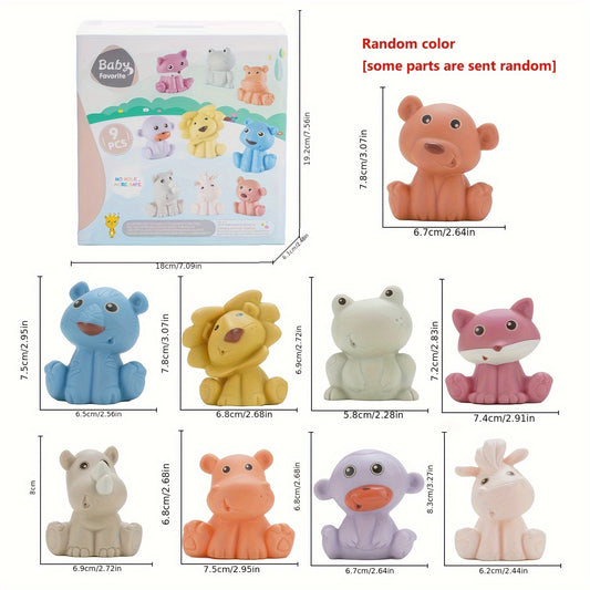 9pcs Animals Bath Toys Mold Bathtub Float Toy