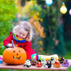 Halloween Rubber Duckies 12-24pcs Ideal for Party Favors & Decorations