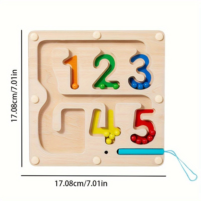 Magnetic Digital Bead Maze Toy - Logical Thinking & Cognitive Training