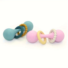 Silicone Kids Rattle Toy Set for Teething Play 0-1