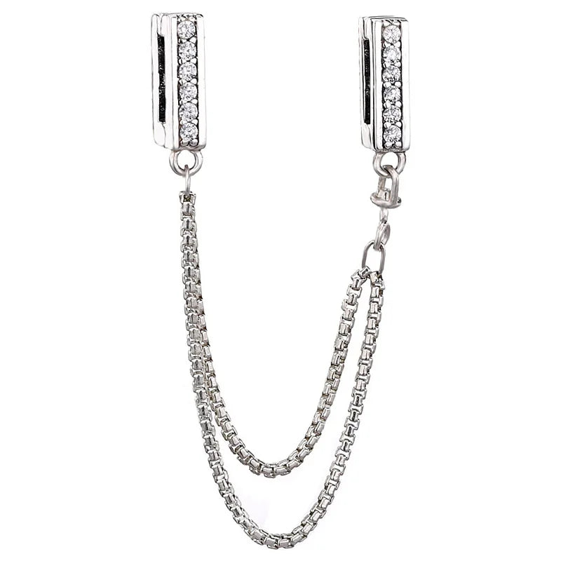 Reflexions Safety Chain Clip Stopper Beads for Charm Bracelet