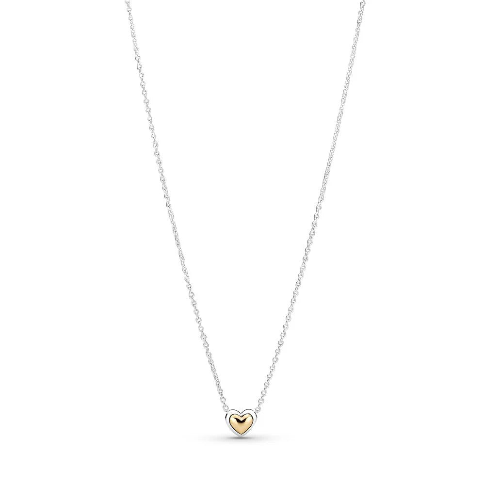 Golden Heart Set 925 Sterling Silver 14k Birthday Gift Jewelry