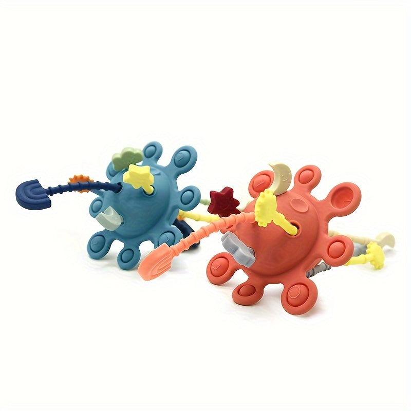 Silicone Pull String Activity Toys for Babies 0 Months