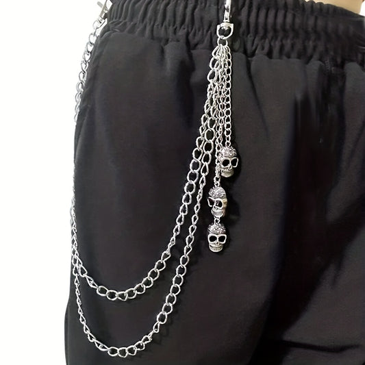 Skull Chains Men's Decorative Pant Chain Jeans Waist Chains