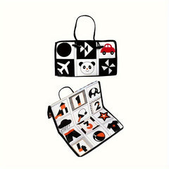 Foldable Polyester Mirror Toy Orange Mixed Red Car Back Seat Decor