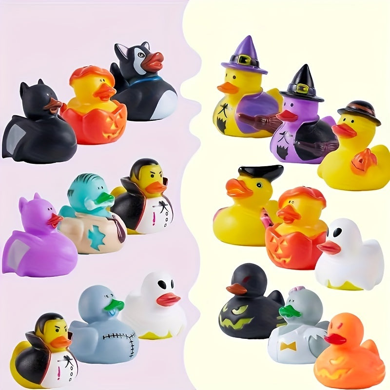Halloween Rubber Duckies 12-24pcs Ideal for Party Favors & Decorations