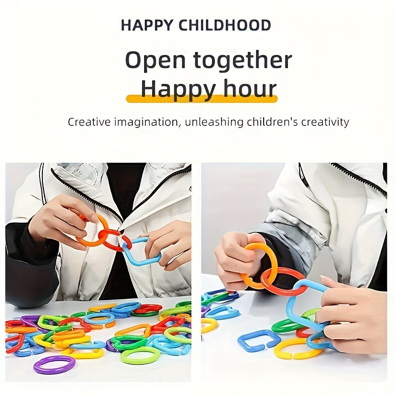 Geometric Chain Buckle Toy for Cognitive Development - Christmas Gift
