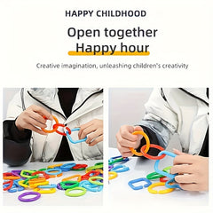 Geometric Chain Buckle Toy for Cognitive Development - Christmas Gift