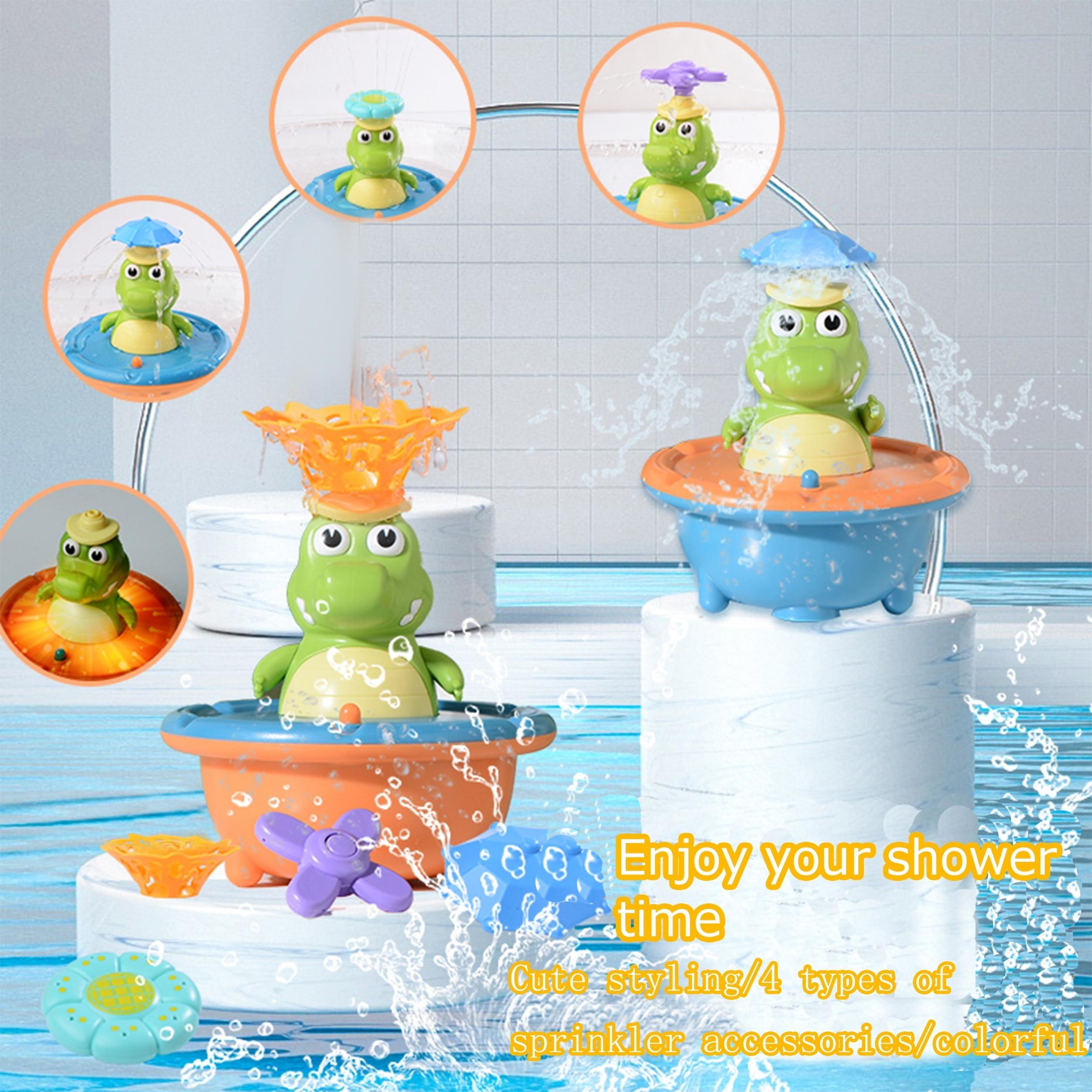 Kids Bath Toy Set Spray & Light Up Bathtub Toys Mixed Colors ABS Ideal for Pool
